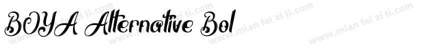 BOYA Alternative Bol字体转换